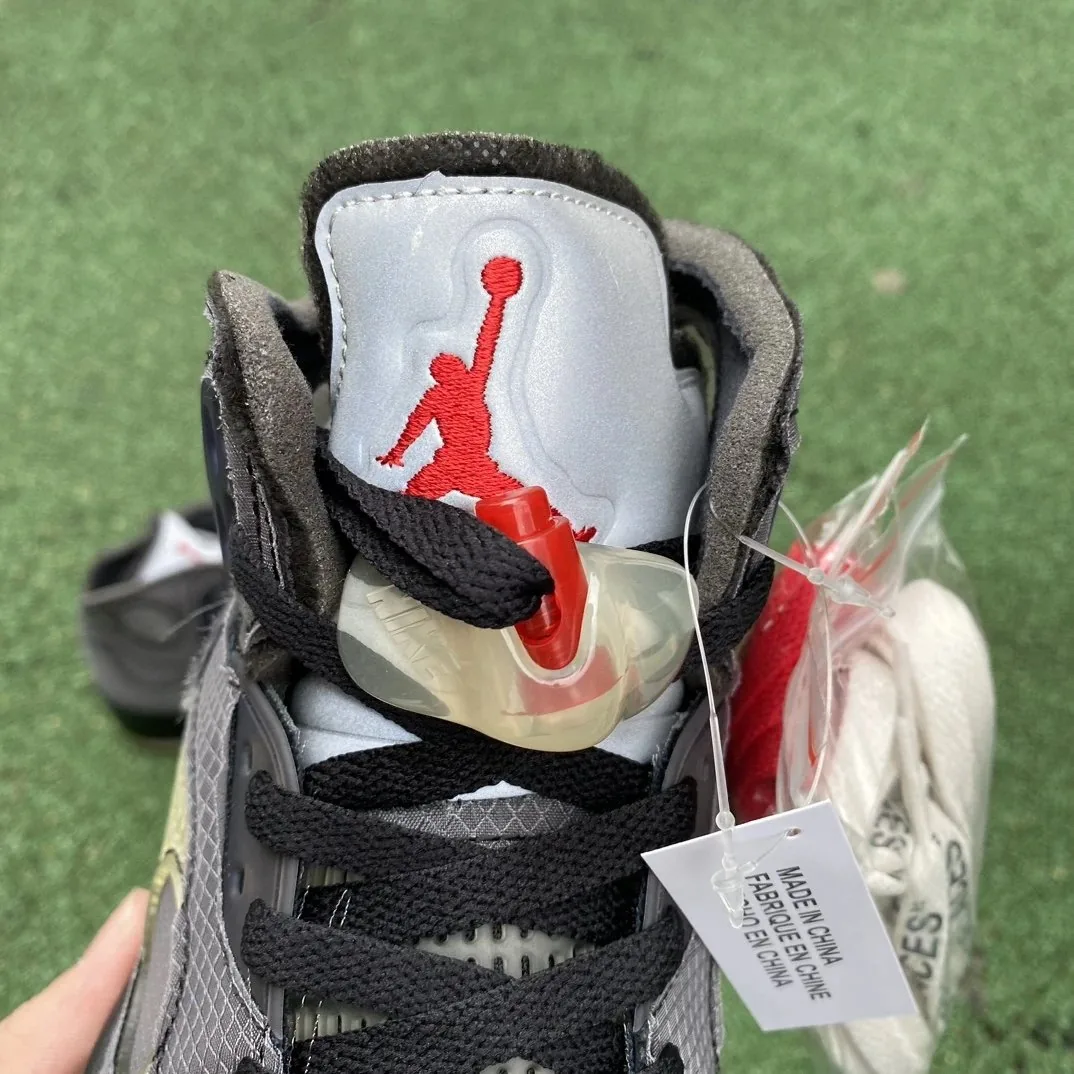 Air Jordan 5 Off-White Grey — photo 10
