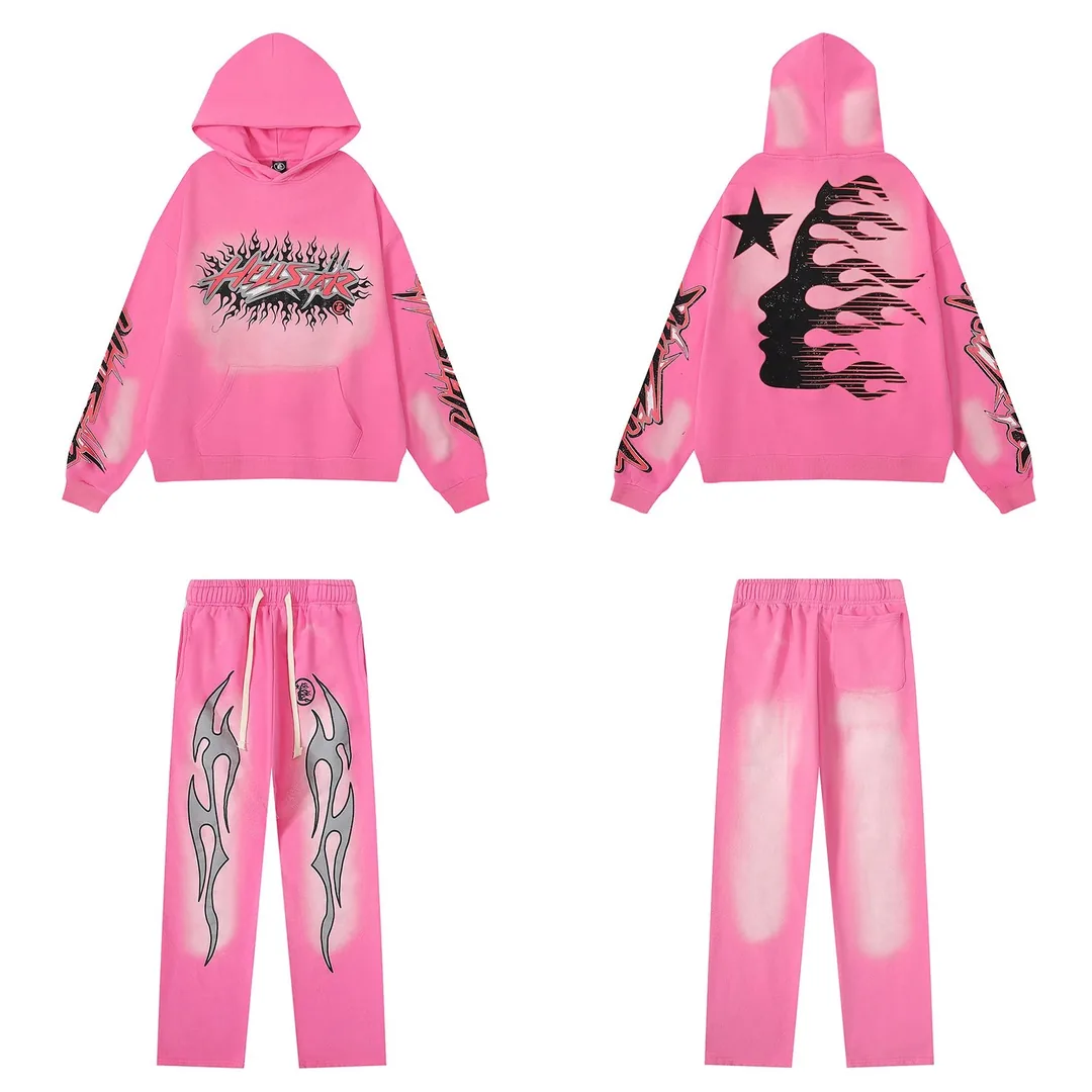 High Street Hooded Hoodie Set — Photo 4