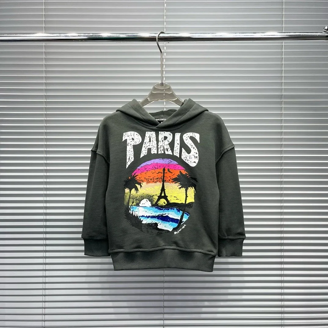 Paris Print Kids Hoodie — Photo 4