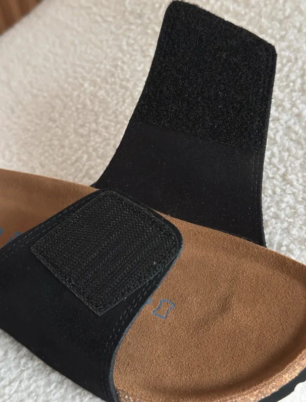 Cork Sole Velcro Slides — QC