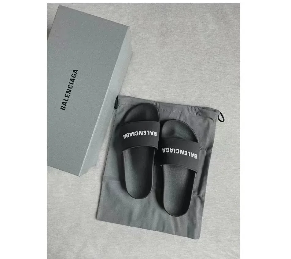 Balenciaga Logo Rubber Pool Slide Sandal — photo 7