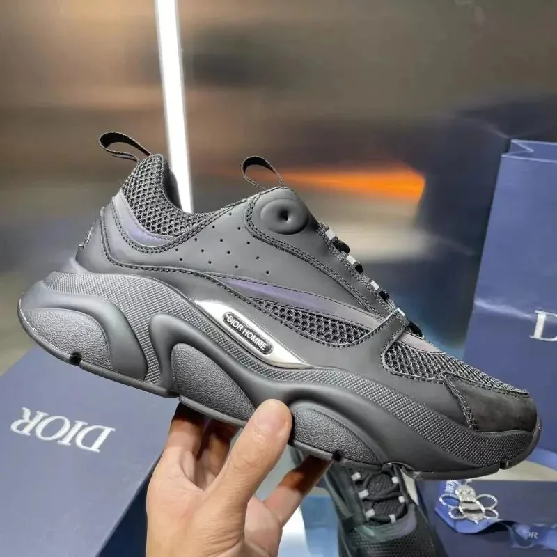 Dior B22 Grey Low-Top Sneakers — Photo 3
