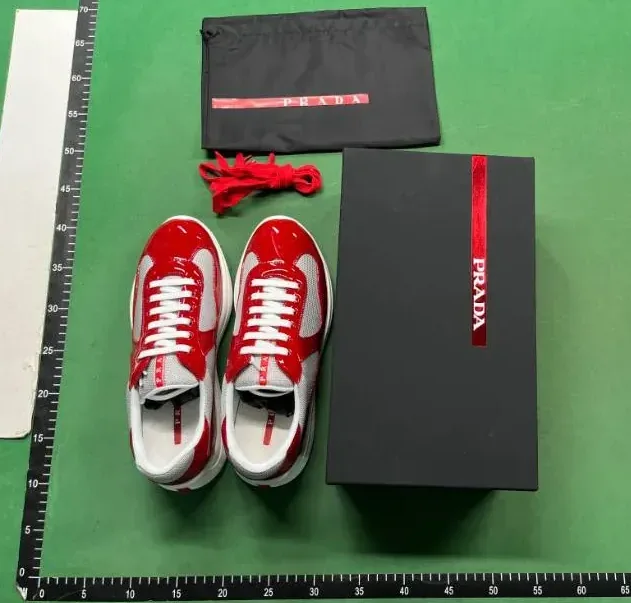 Prada Americas Cup Black Patent Sole Sneakers — photo 12