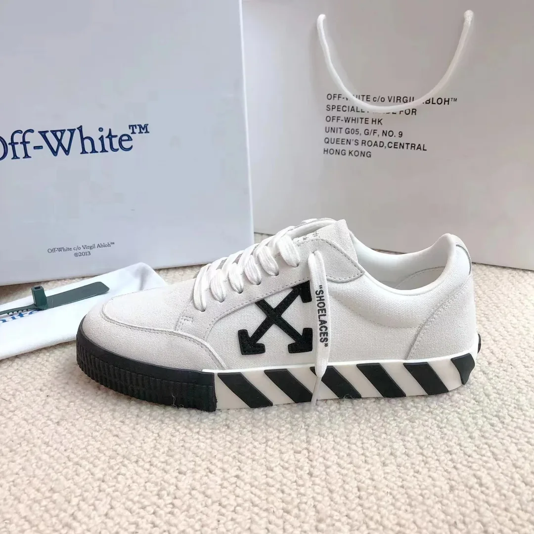 Off-White Vulc Low White Green Vulcanized Tops — Photo 9