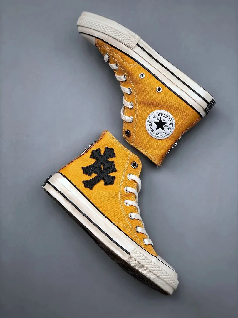 Converse Chuck Taylor All Star Black Silver Leather Cross-La — photo 9