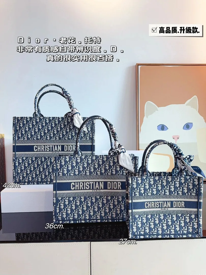 Dior Leather Tote Bag