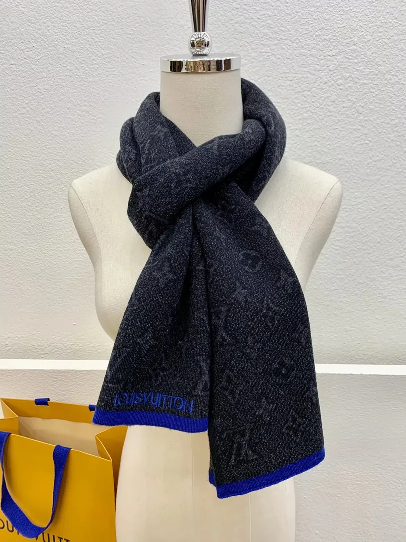 Wool Monogram Eclipse Scarf — QC