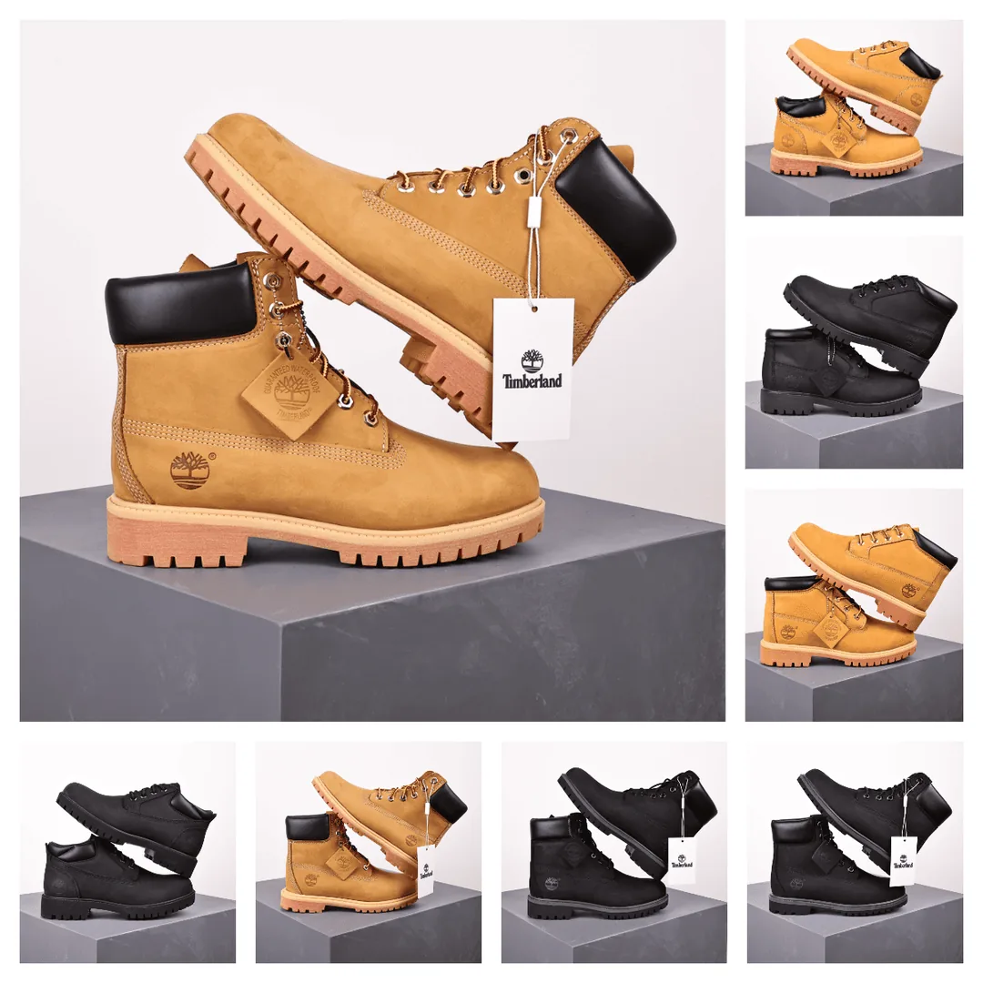 Timberland 6-Inch Premium Boot Wheat Lace-Up Boots