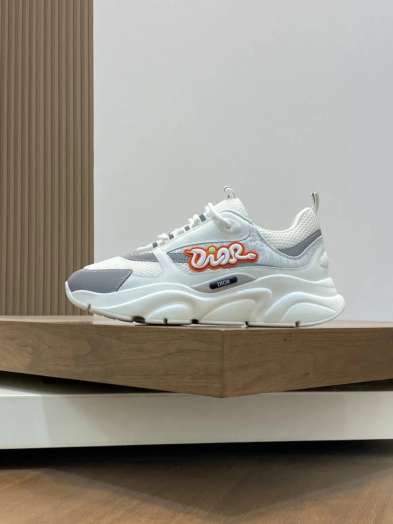 Dior B22 Grey Low-Top Sneakers — Photo 10