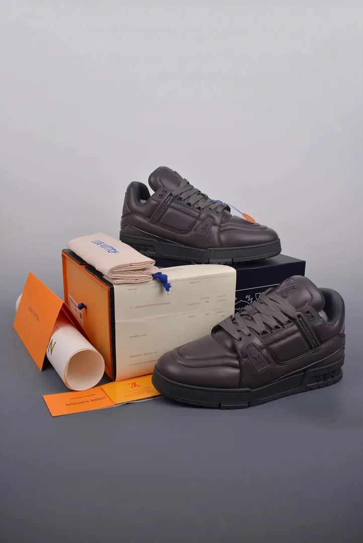 Louis Vuitton LV Trainer Black Limited Slip-Ons — photo 7