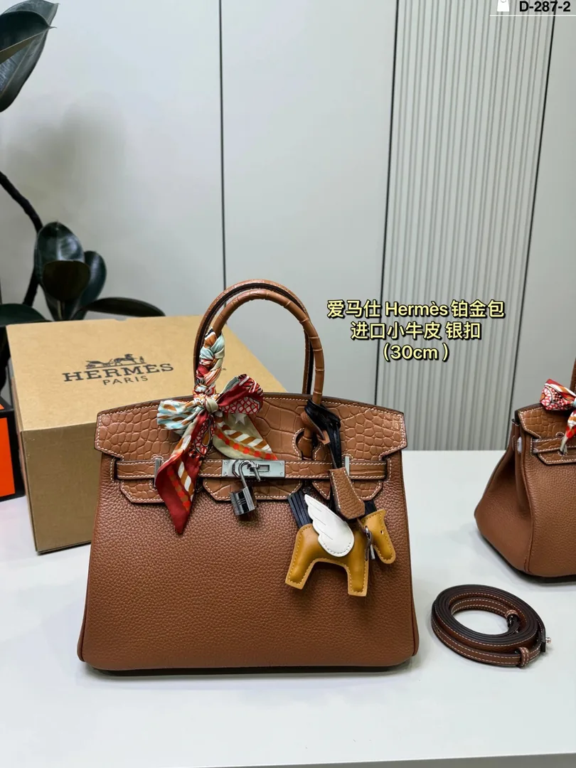 Hermes Birkin Touch Crocodile Trim Bag — Photo 13