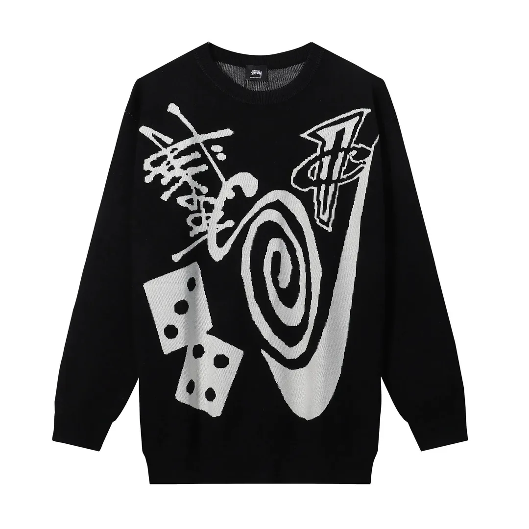 Stussy Arc Logo Cotton Knit Sweater — photo 4