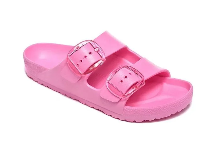 Birkenstock EVA Double-Buckle Slides — QC