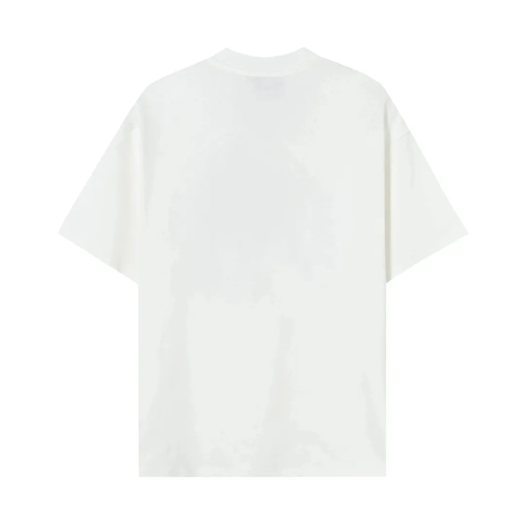 Cotton Crewneck Letter Print T-Shirt — Photo 2