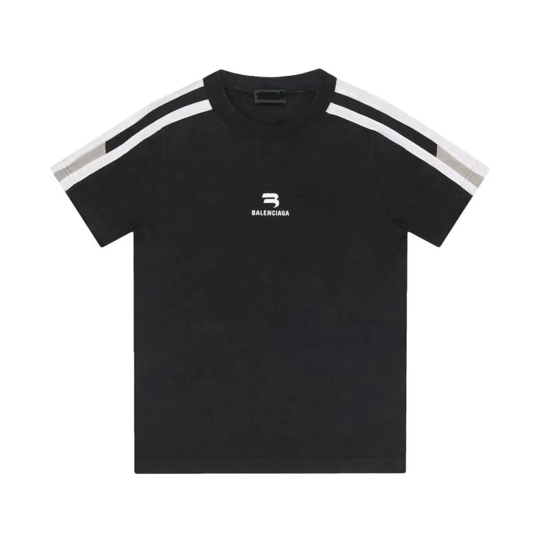 Balenciaga Sporty Striped Fitted T-Shirt — photo 8