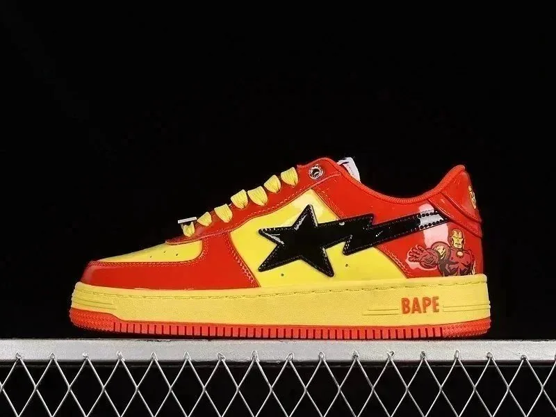 Bape Sta Camo Patent Star Skate Shoes — photo 12