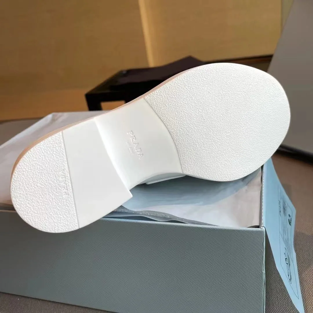 Prada Monolith White Black Leather Sneakers — photo 10