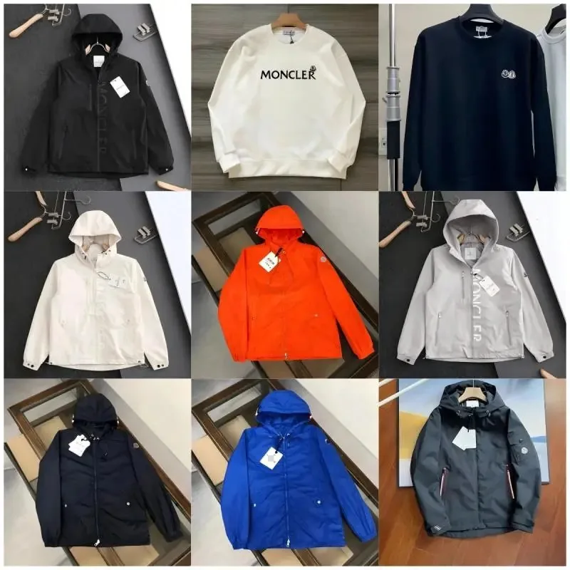 Moncler Logo Print Hooded Windbreaker — photo 2