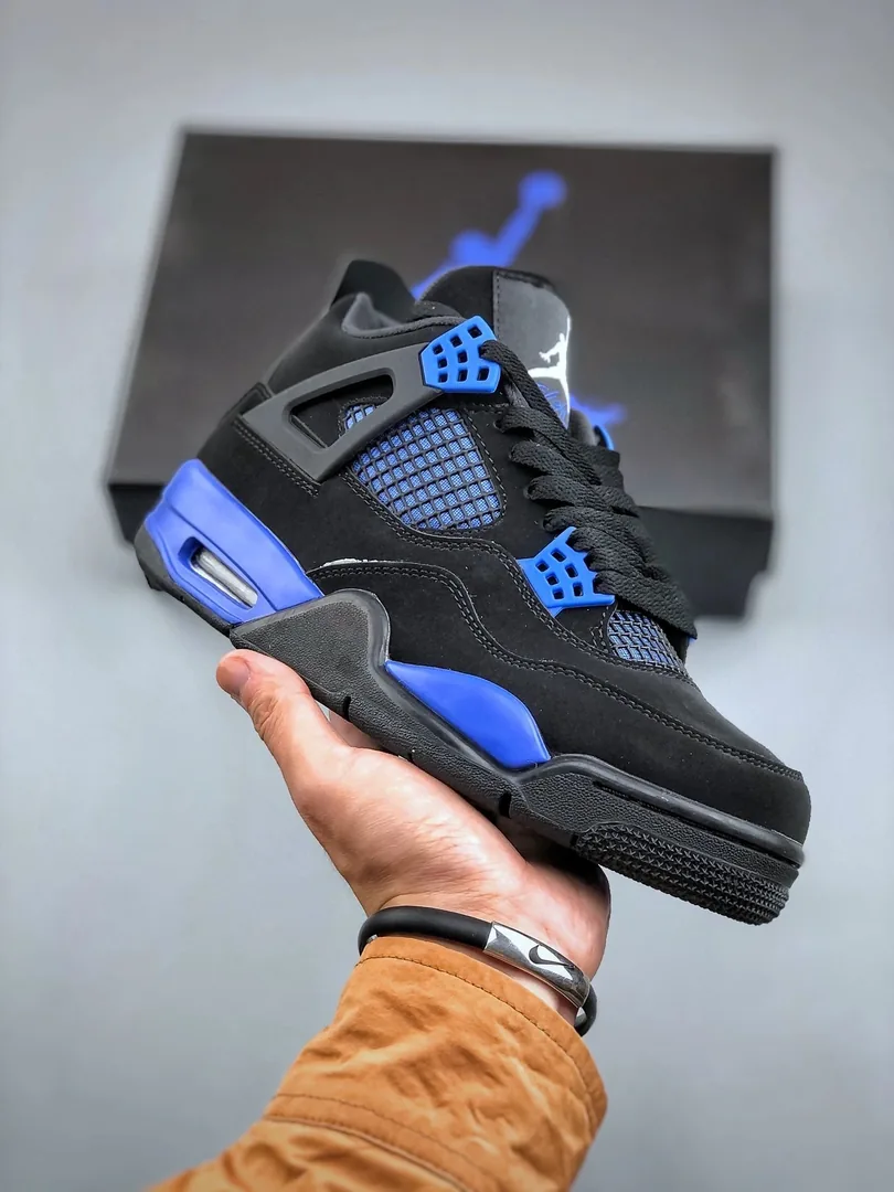 Air Jordan 4 Black Military Blue