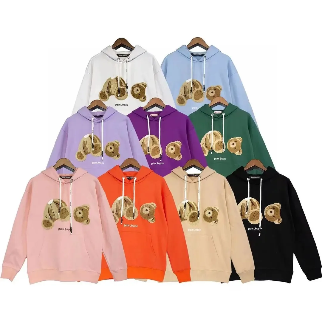Palm Angels Bear Hoodie Multicolor Collection