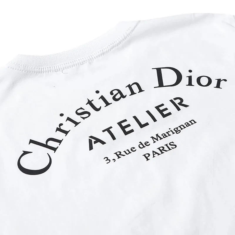 Letter Logo Cotton T-Shirt — QC