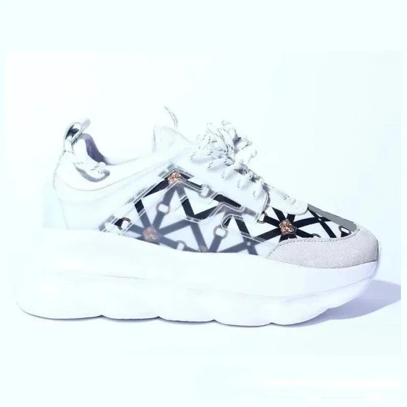 Versace Chain Reaction Blue Low-Top Trainers — photo 8