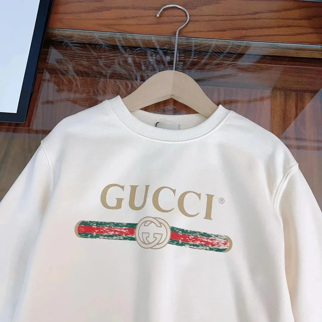 Gucci Kids Logo Crewneck Sweatshirt — Photo 9