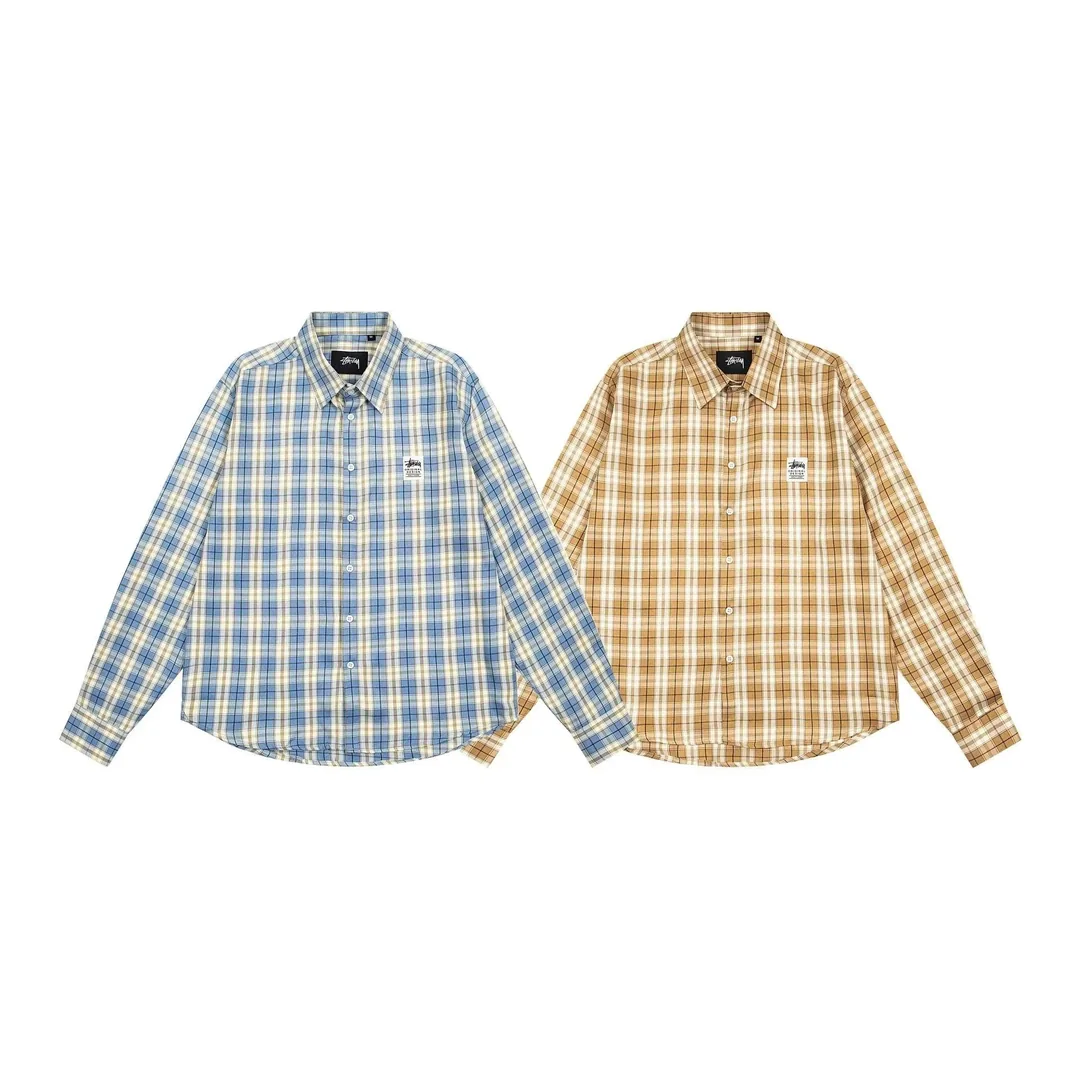 Plaid Print Long-Sleeve Shirt — Photo 12