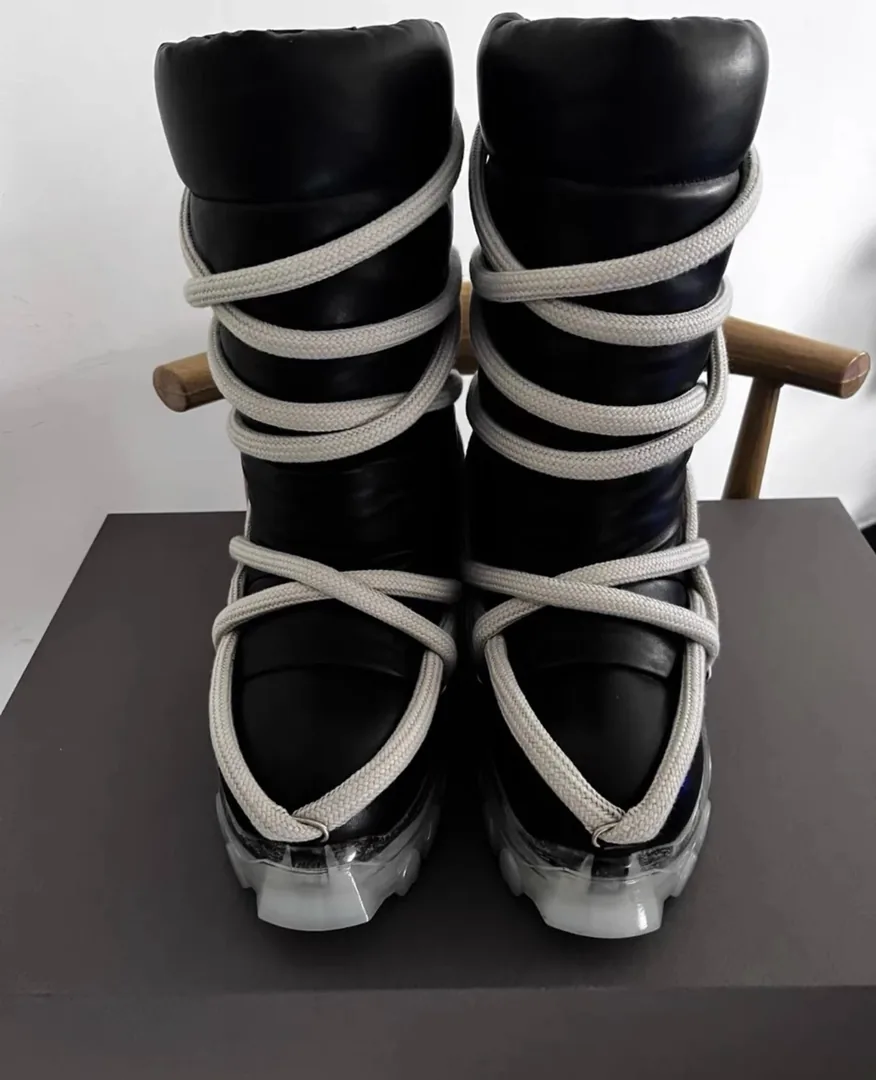 Rick Owens Lace-Up Boots — Photo 3