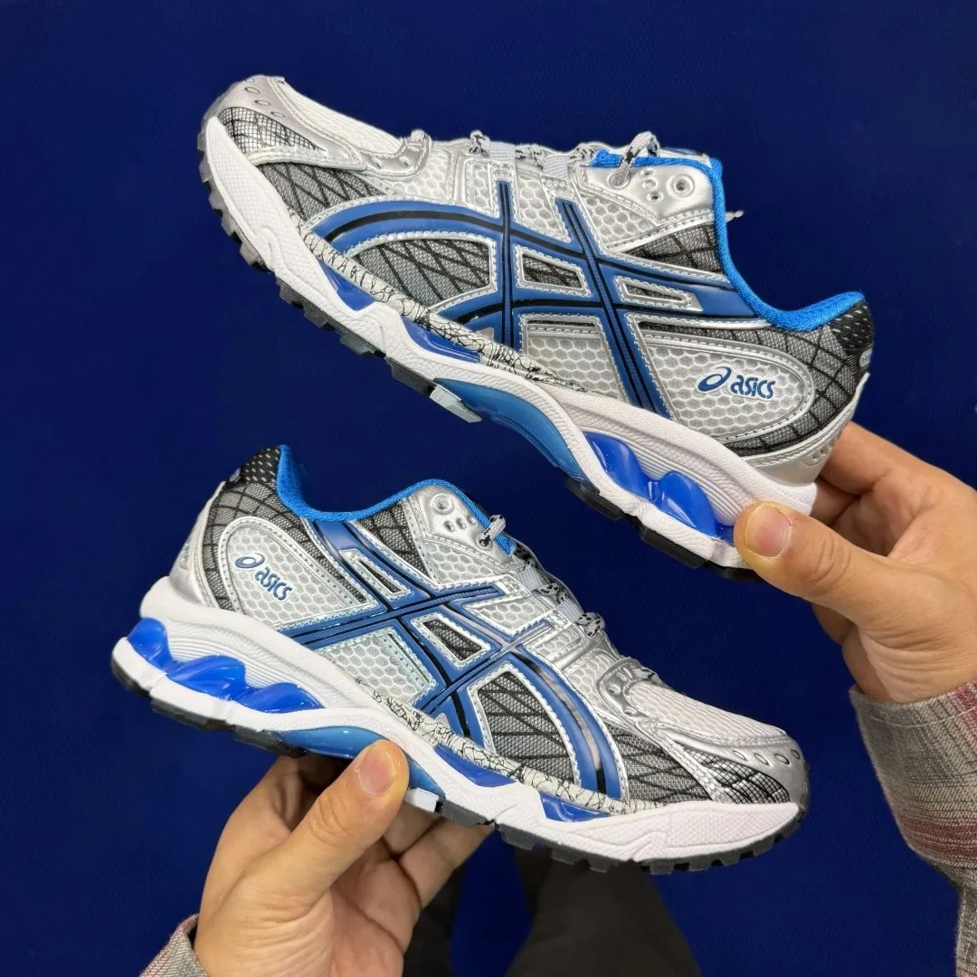 Asics Grey Nimbus Running Shoes — Photo 14
