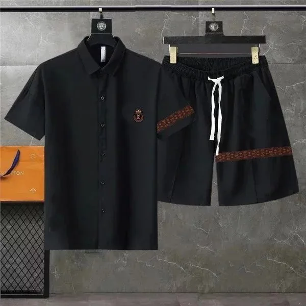 Prada Triangle Logo Shirt Shorts Set — QC