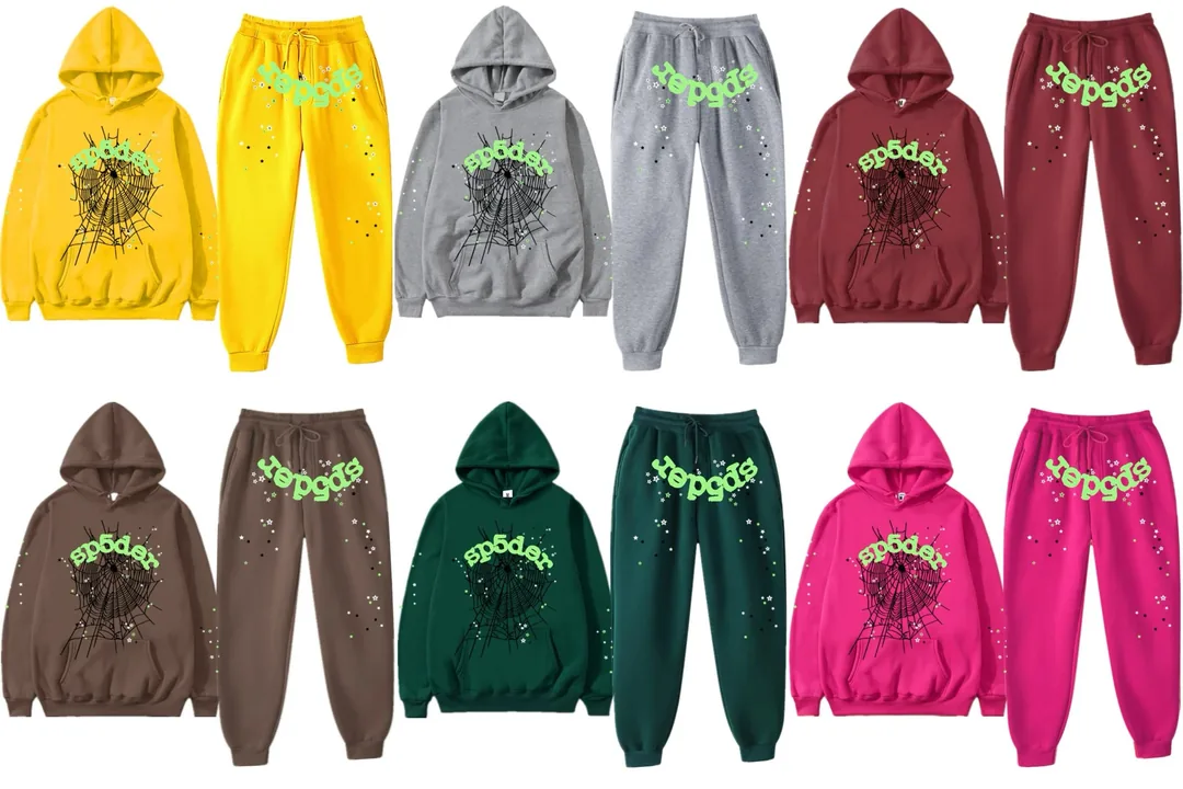 Sp5der Print Hoodie Set — Photo 7