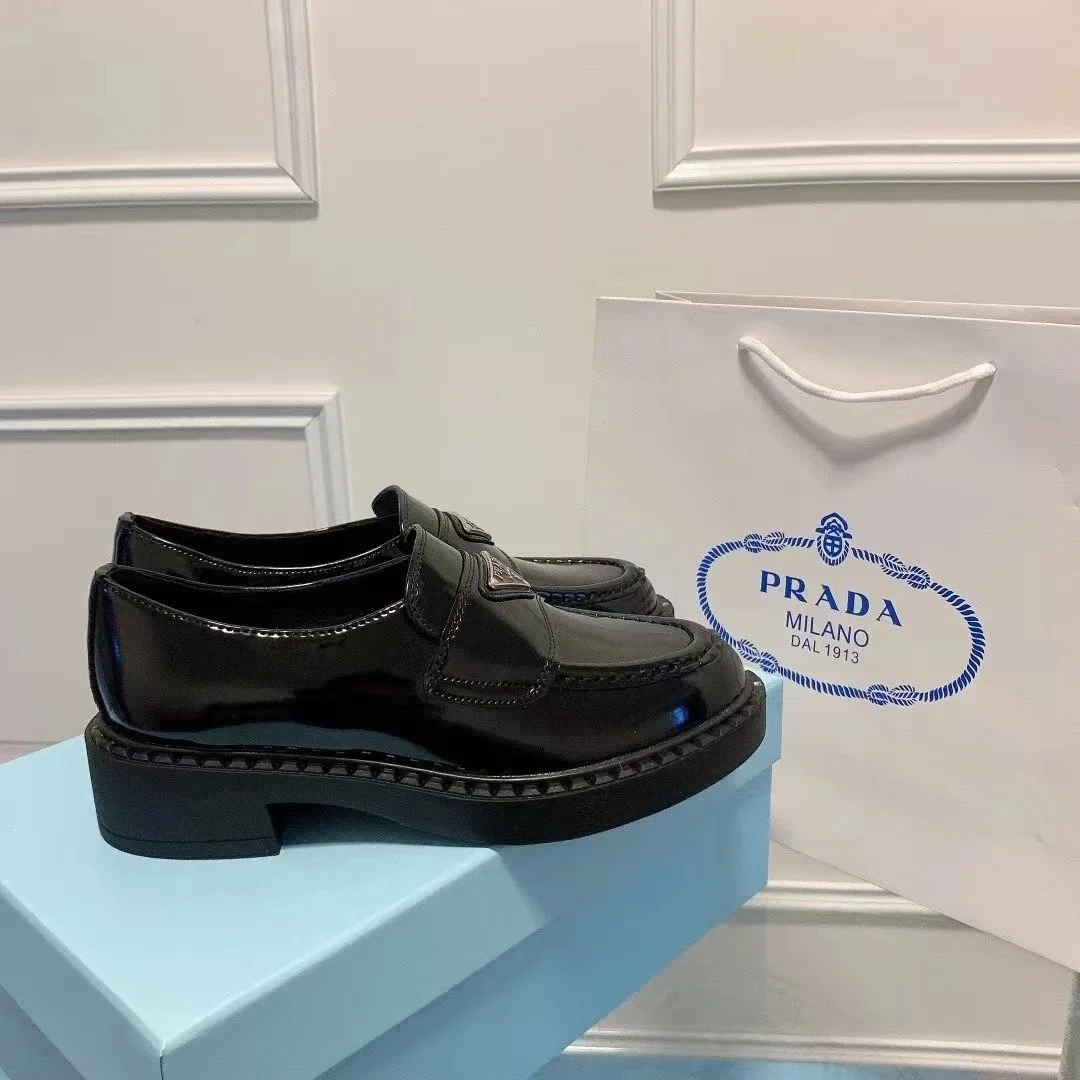 Prada Monolith White Black Leather Sneakers — photo 4