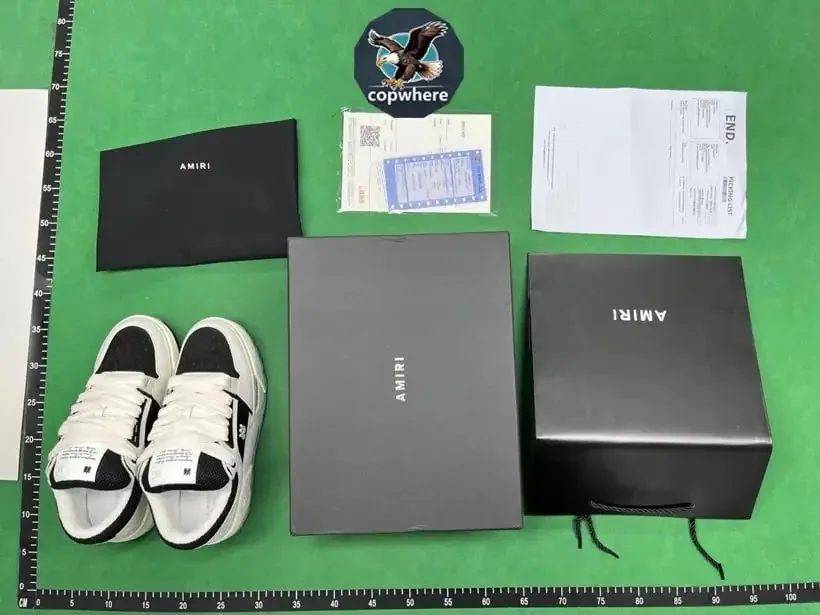 Amiri MA-1 Black White Sneakers — QC