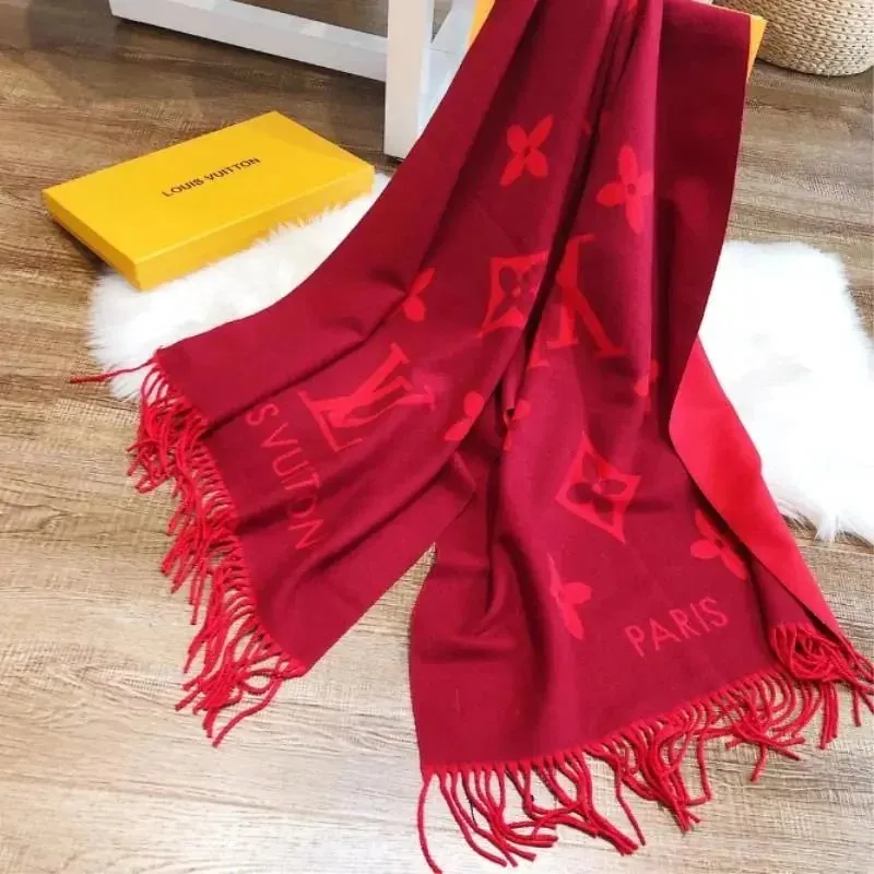 Louis Vuitton Monogram Flower Cashmere Scarf Collection — photo 12