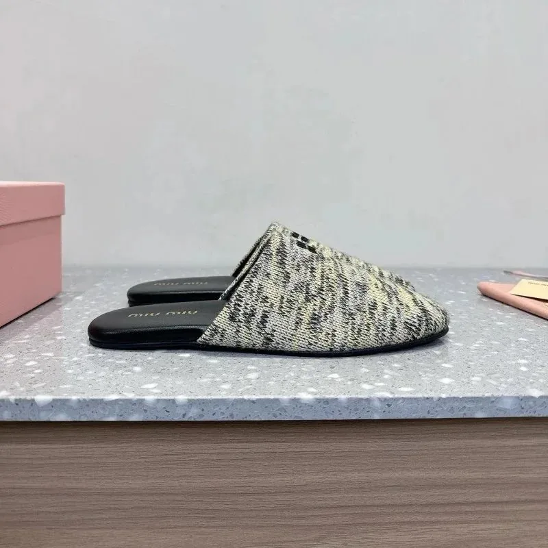 Miu Miu Closed-Toe Slides — QC