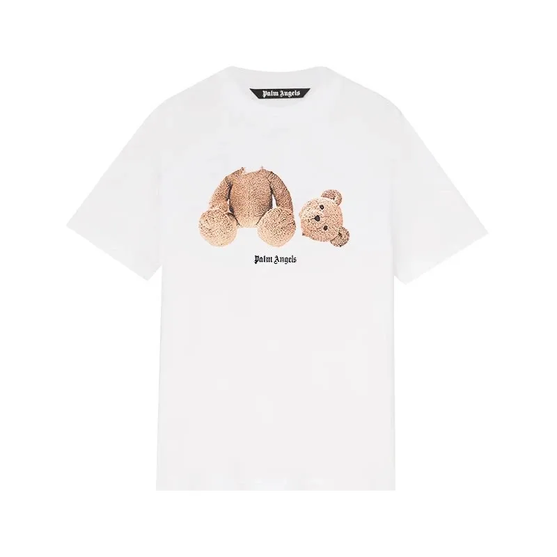 Palm Angels Letter Print Crewneck T-Shirt — Photo 12