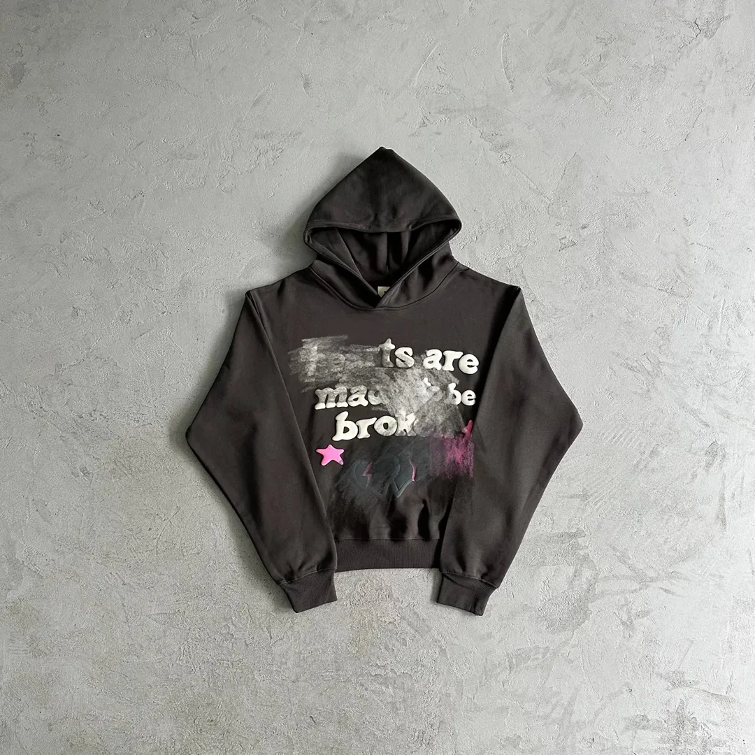 Broken Planet Black Pink Star Hoodie
