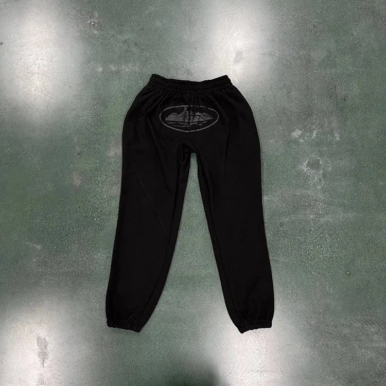 Black Print Sweatpants