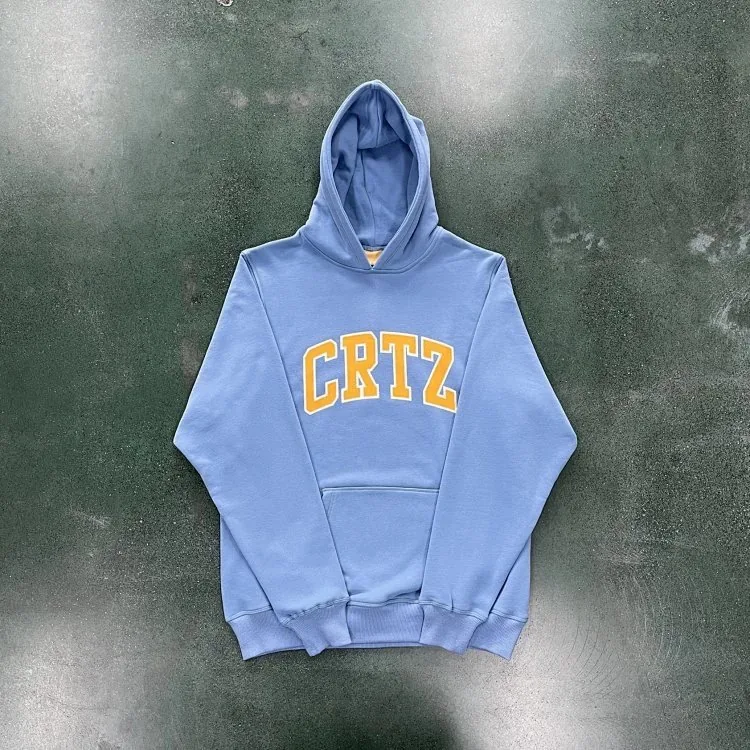 Baby Blue Letter Hoodie