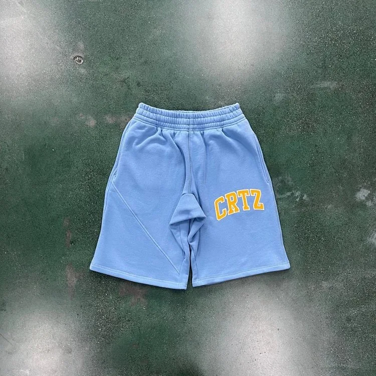 Baby Blue Letter Shorts