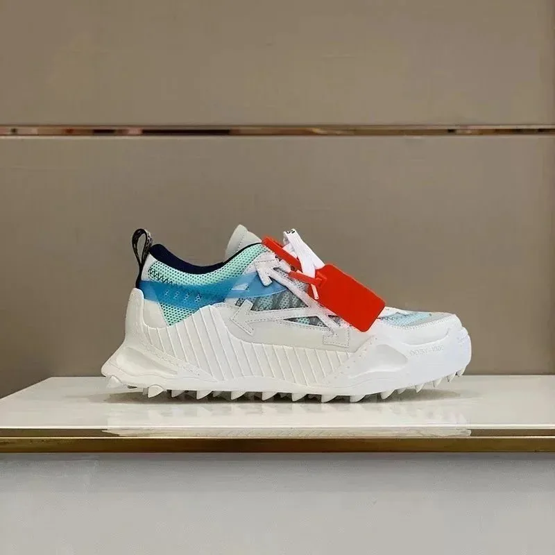 Off-White Odsy-1000 Color-Block Platform Low-Top Dad Shoes — Photo 6