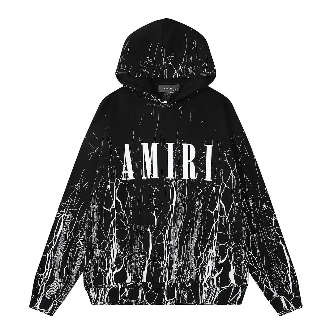 Amiri Cracked Logo Print Cotton Hoodie — photo 7