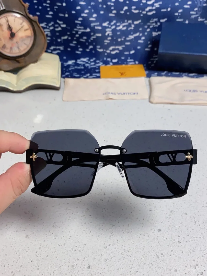 Gold Irregular Metal Sunglasses — QC