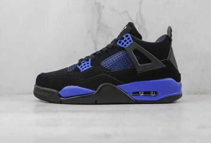 Air Jordan 4 Black Military Blue — photo 12