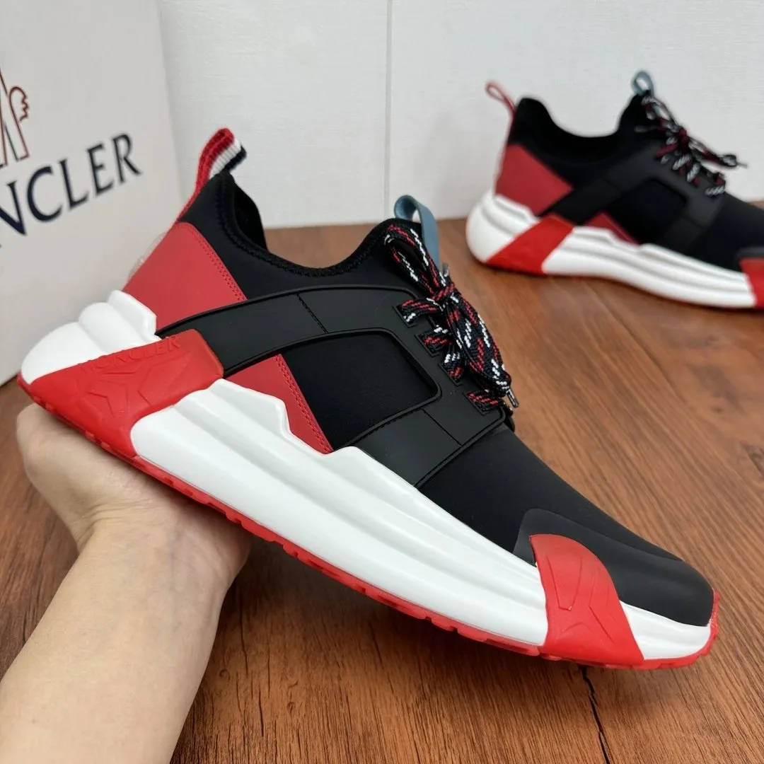 Moncler Black Lightweight Mesh Runners — QC