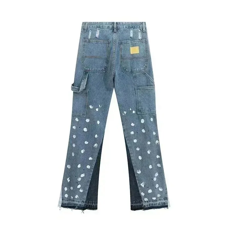Washed Ripped Patchwork Jeans — photo 6