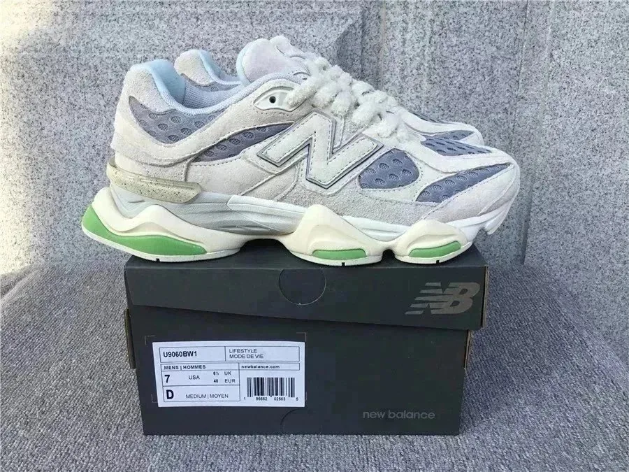 New Balance NB 9060 White Low-Top Sneakers — Photo 3