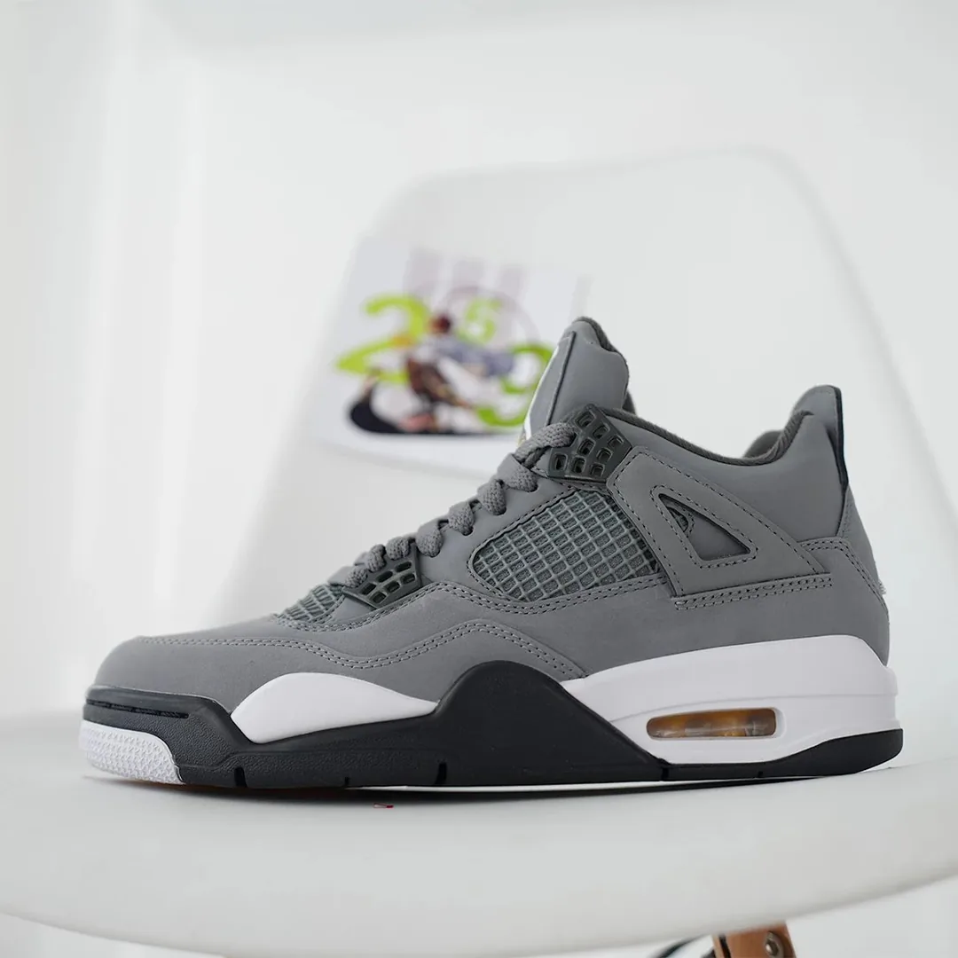 Jordan 4 Grey Basic Trainers — QC