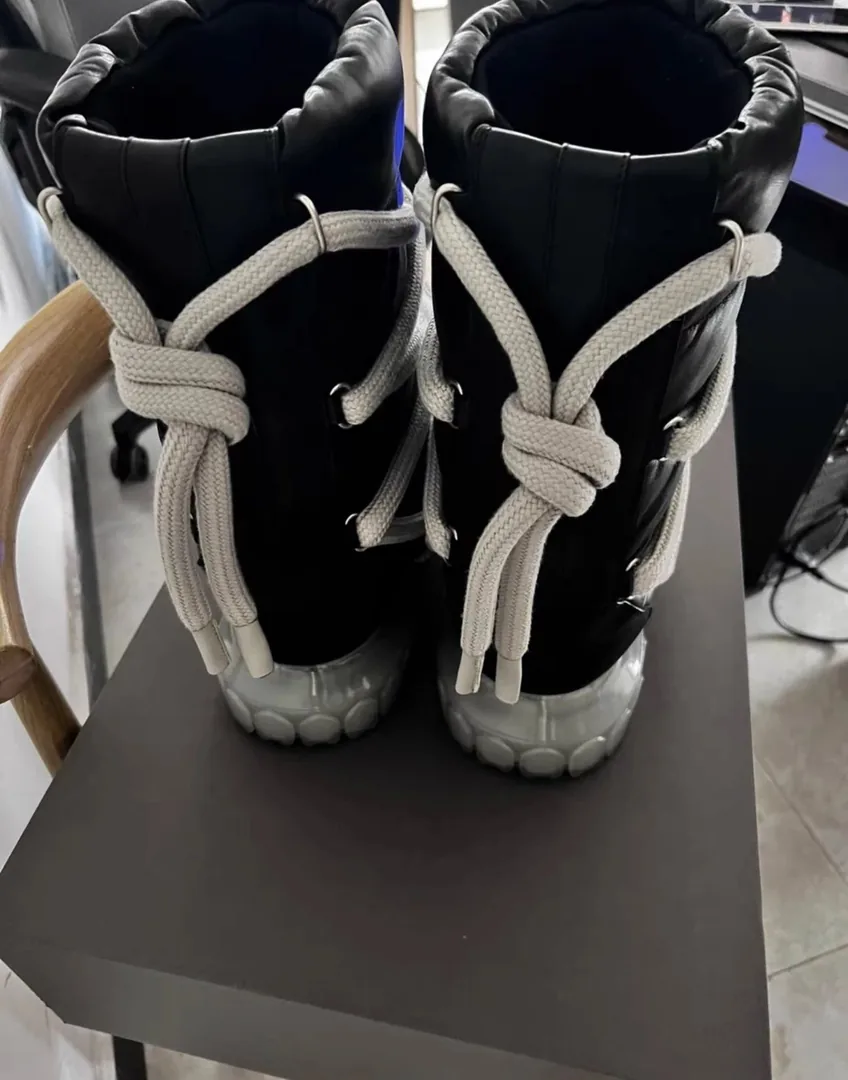 Rick Owens Lace-Up Boots — Photo 4